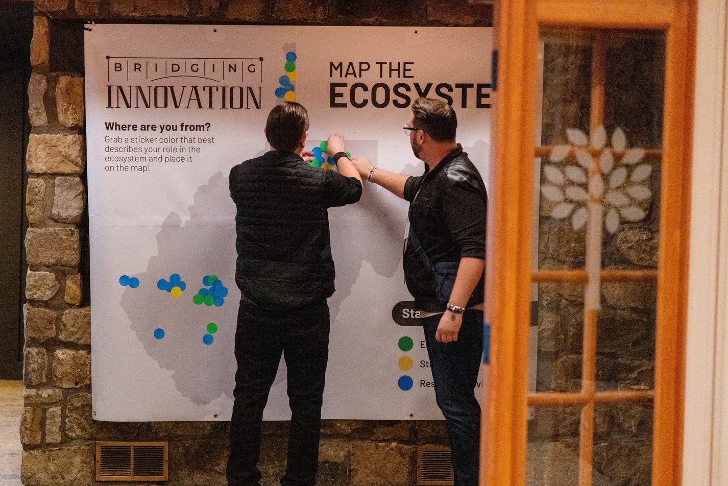 Attendees mapping the ecosystem